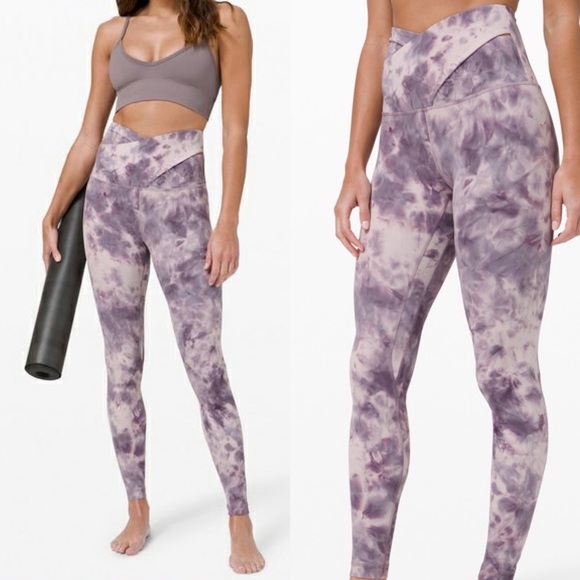 lululemon athletica Pants - Lululemon - 4 - super high rise criss cross diamond dye align